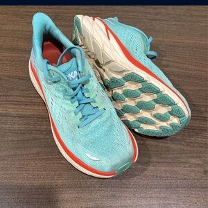 Hoka One One Clifton 8 Running Shoes Trainers Walking Women’s 8.5